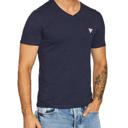 T-Shirt Meski GUESS M1RI37 I3Z11 Granatowy Slim