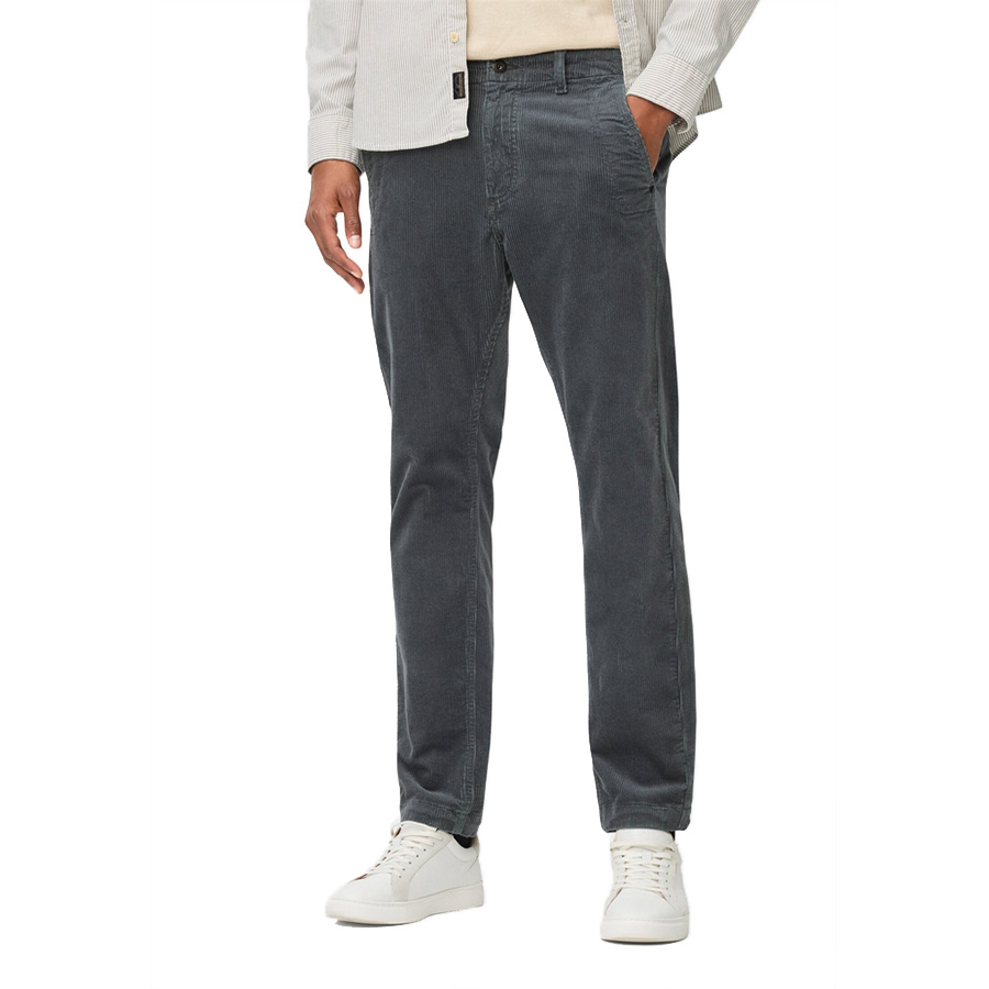 Camel Active Spodnie Sztruksowe CA522E04K-K11 niebieskie