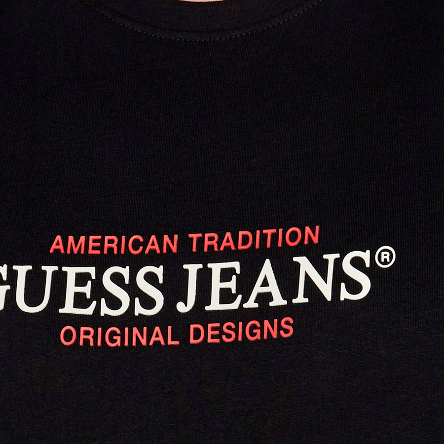 T-Shirt Męski GUESS Jeans M4YI42 K8FQ4 Czarny