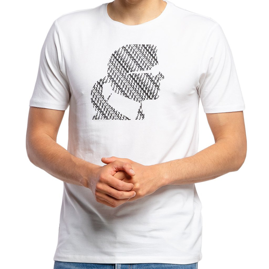 T-shirt Męski KARL LAGERFELD KL20MTS01 Biały