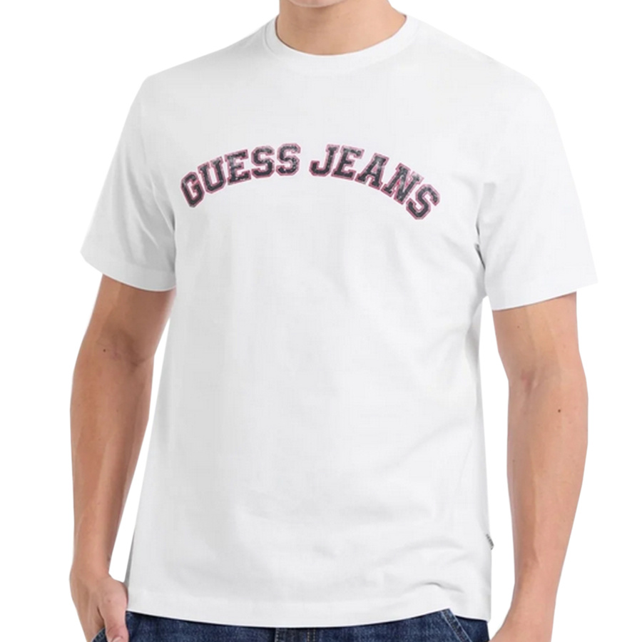 T-shirt Męski GUESS JEANS 171441 Biały