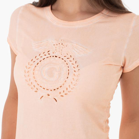 T-shirt Damski GUESS Logo W4GI36 KA0Q1 Pomarańczowy
