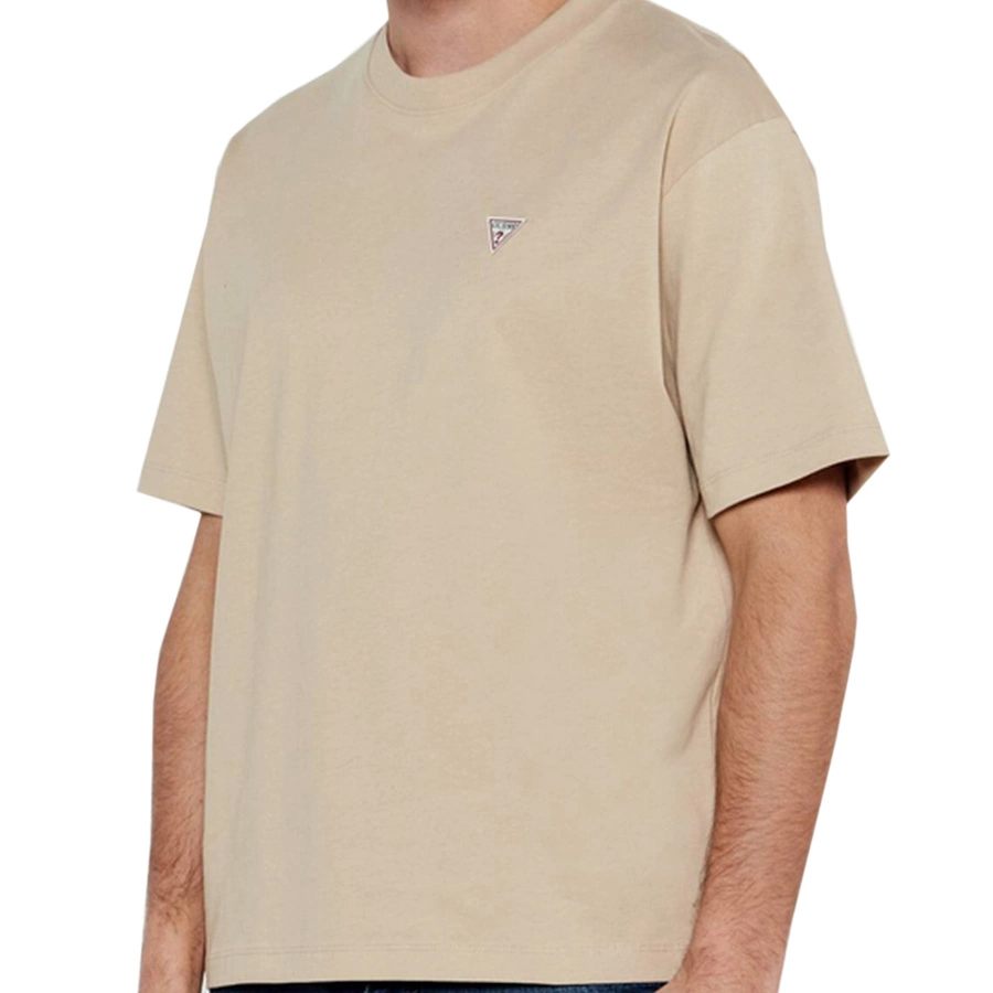 T-shirt GUESS Logo M4YI46 K8FQ4 Beżowy Oversize