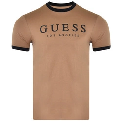T-Shirt Męski GUESS M2RI16 K8FQ1 Brązowy