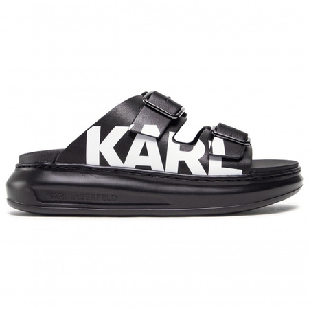 Klapki KARL LAGERFELD KL62505 Black Lthr 