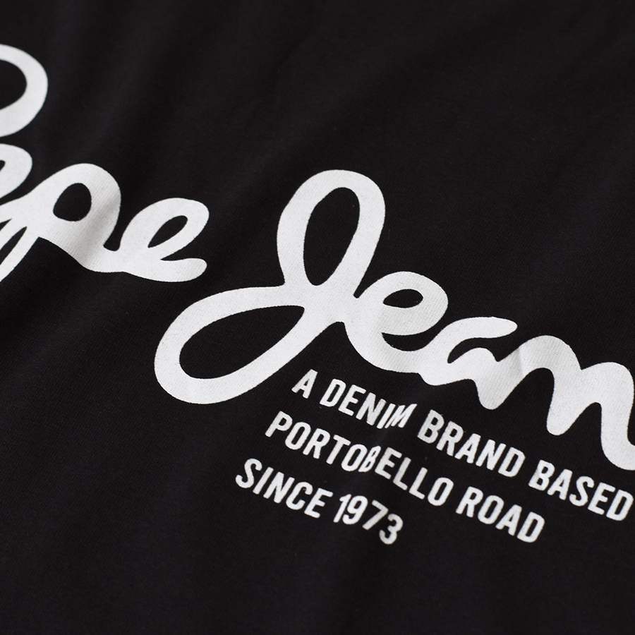 T-shirt Męski PEPE JEANS Oldwive PM508942 Czarny