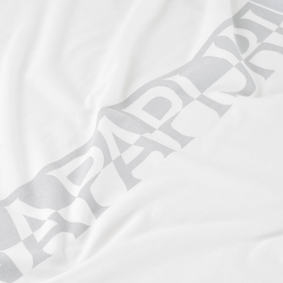 Napapijri T-Shirt Męski NP0A4F6V Biały -40%