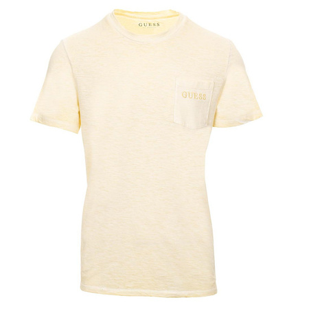 T-shirt Męski GUESS Logo T3GI19 KAK90 Żółty