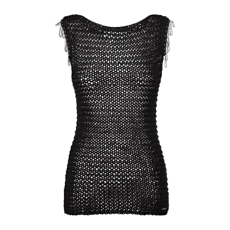 TOP GUESS Z AŻUROWYM WYKOŃCZENIEM W72R0EZ1TH0