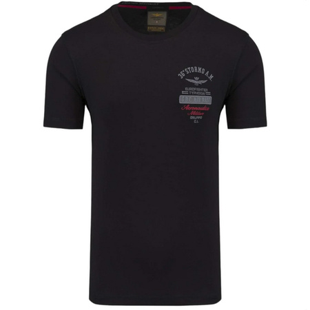 T-shirt Męski Aeronautica Militare 242TS2326J641 Czarny