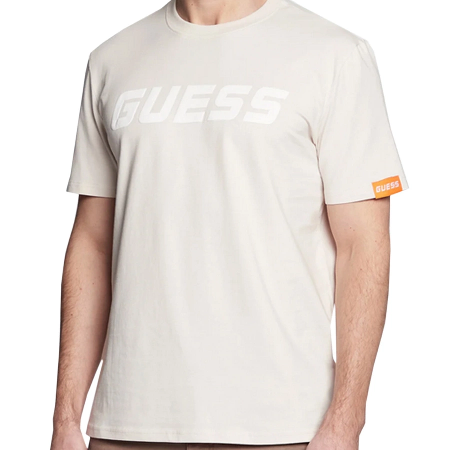 T-Shirt Męski GUESS Logo Z3RI05 J1314 Beżowy