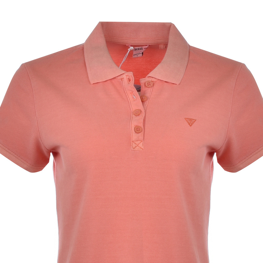 Polo GUESS Logo Pique W1YP38 RAQS0 Slim Fit