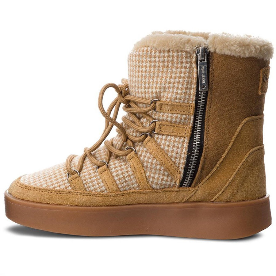 Buty PEPE JEANS Brixon Snow PLS30775 Camel