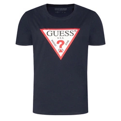 T-Shirt Meski GUESS Orginal M1RI71 I3Z11 Granatowy