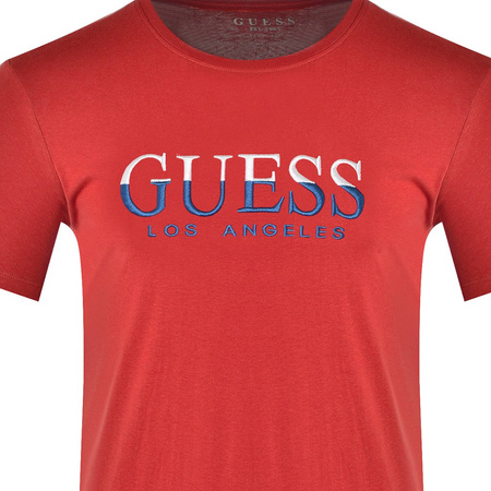 T-shirt Męski GUESS M0YI53 K8FQ0 Czerwony Slim 