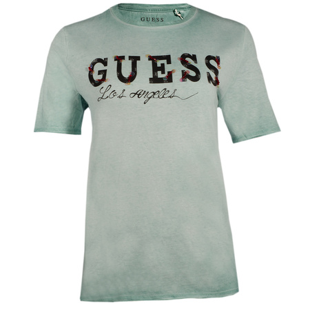 T-shirt Damski GUESS W9GI0K KA0U0 Zielony
