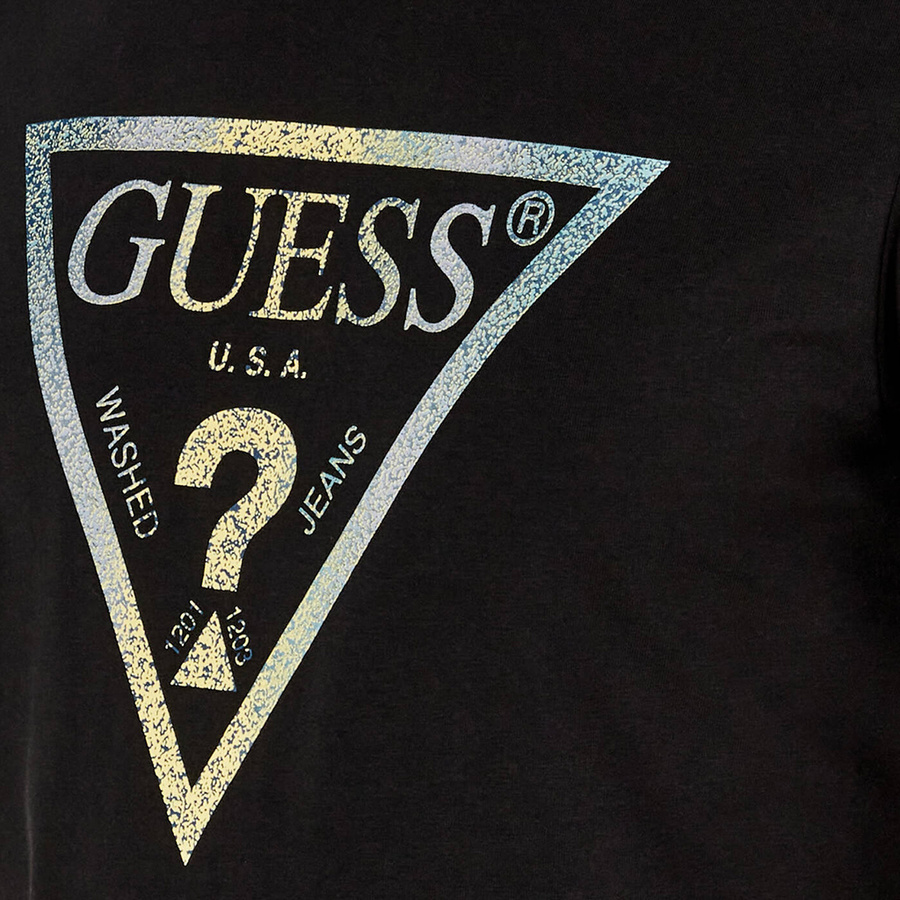 T-Shirt Męski GUESS Logo M4BI35 J1314 Czarny