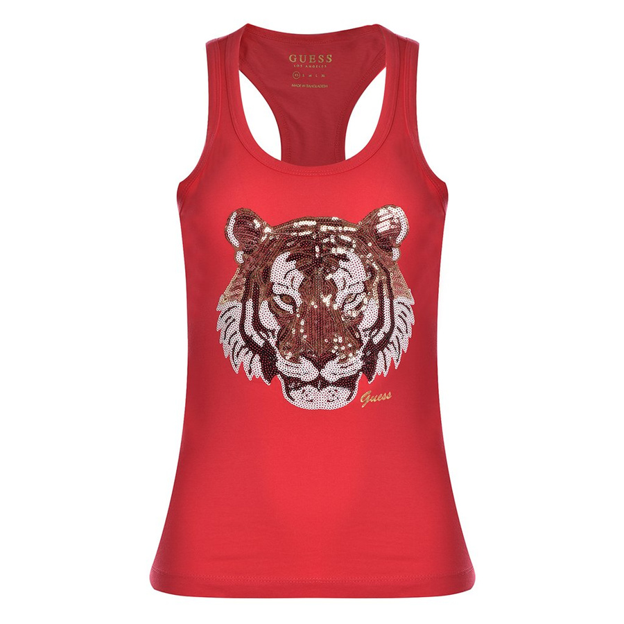 Top Damski GUESS Tank M0GI76 I3Z00 Czerwony