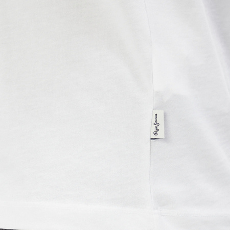 T-shirt Męski PEPE JEANS Flag PM509720 Biały