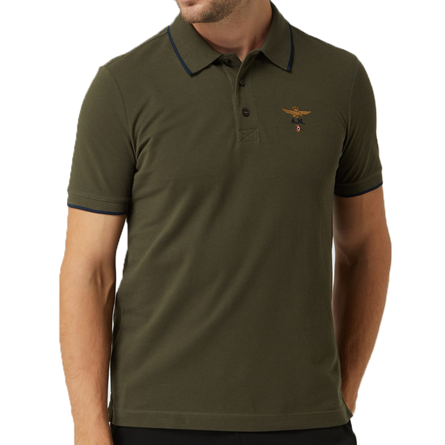Koszulka Polo Aeronautica Militare NOSPO1308P82 Khaki
