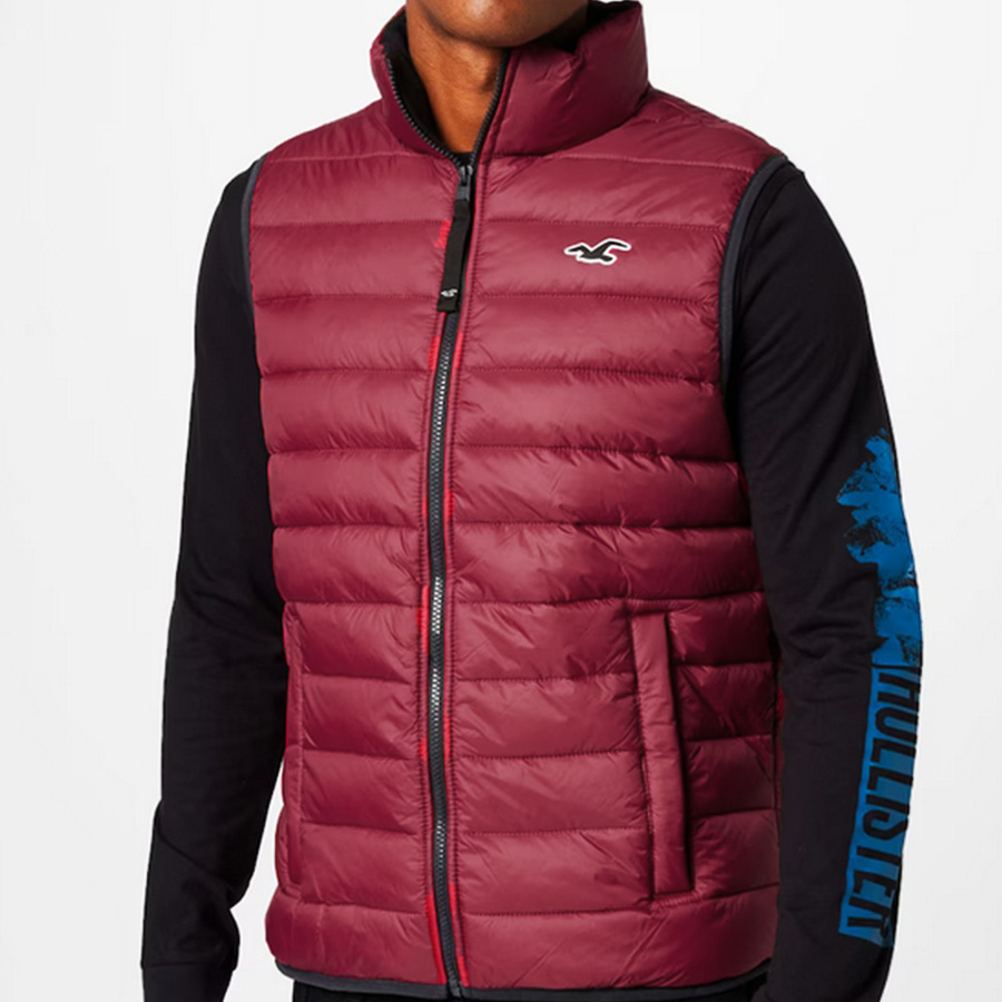 Kamizelka Męska HOLLISTER 332 328 1604 Bordowa