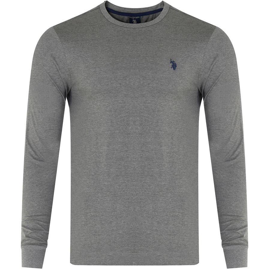 Longsleeve U.S. POLO ASSN. 11C022 98826 Szary