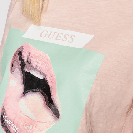 T-Shirt GUESS Odette Tee W1YI0T R8G00 Różowy