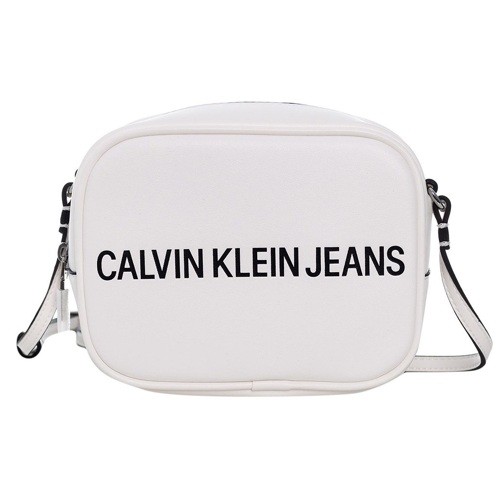 CALVIN KLEIN TOREBKA DAMSKA SCULPTED LOGO WHITE K60K605247 102