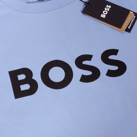 T-shirt Męski HUGO BOSS 50491706 Błękitna