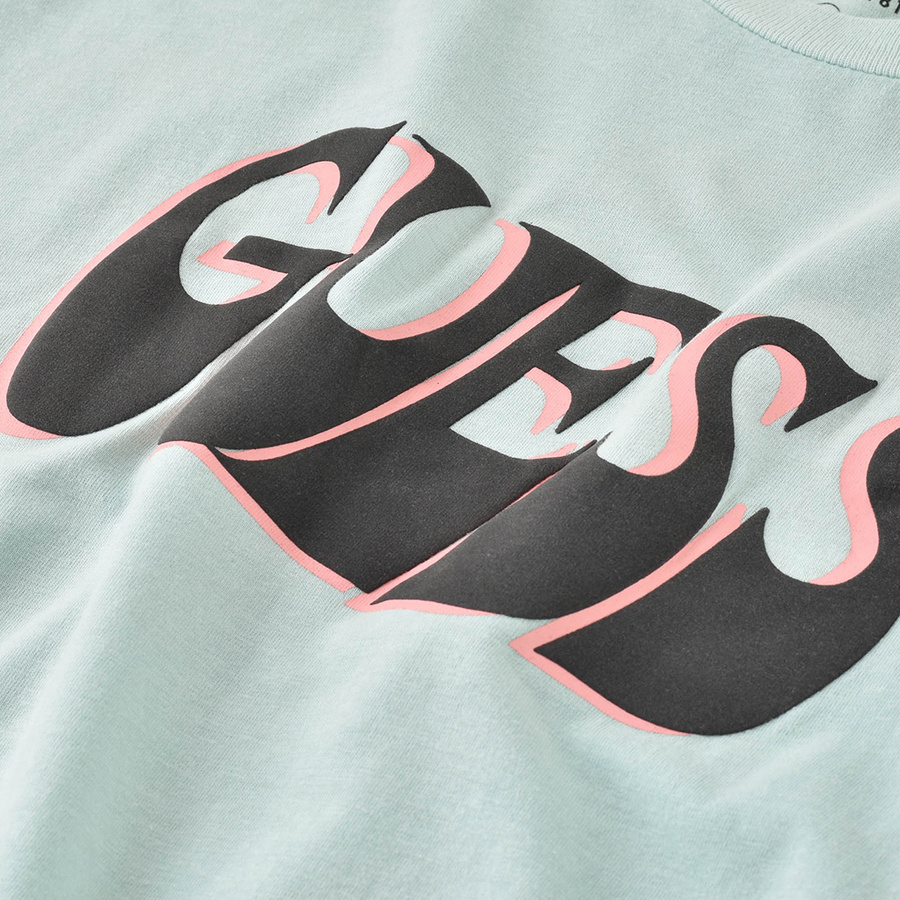 T-shirt Męski GUESS M0BI59 J1300 Miętowy