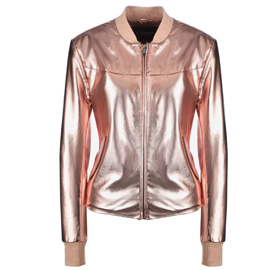 RÓŻOWA KURTKA DAMSKA BOMBER GUESS W74L0C F450