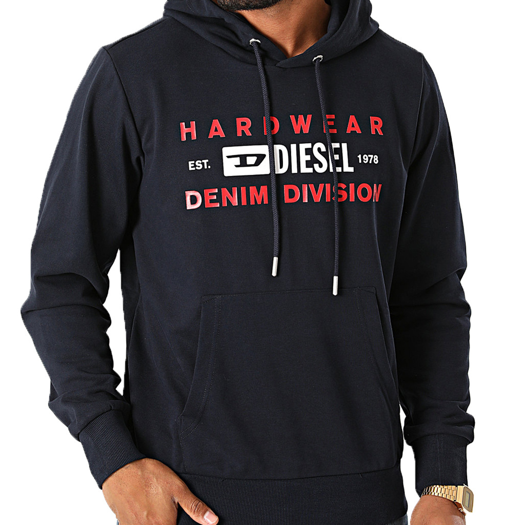 Bluza Męska DIESEL Girk A00325 0HAYT Granatowy