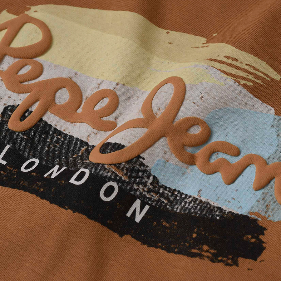 Longsleeve PEPE JEANS Edward Tee PM508977 Brązowy