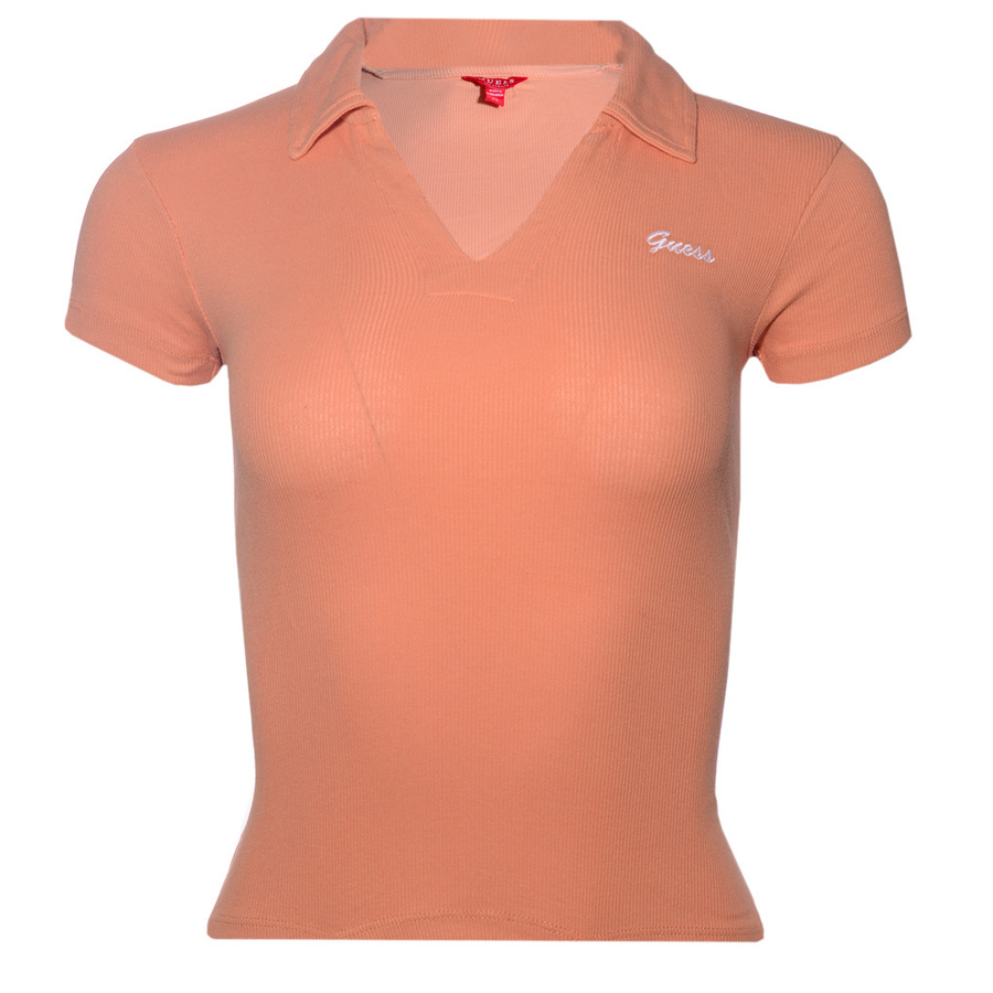 T-Shirt Damski GUESS Logo M1RI32 J1311 Brzoskwinia