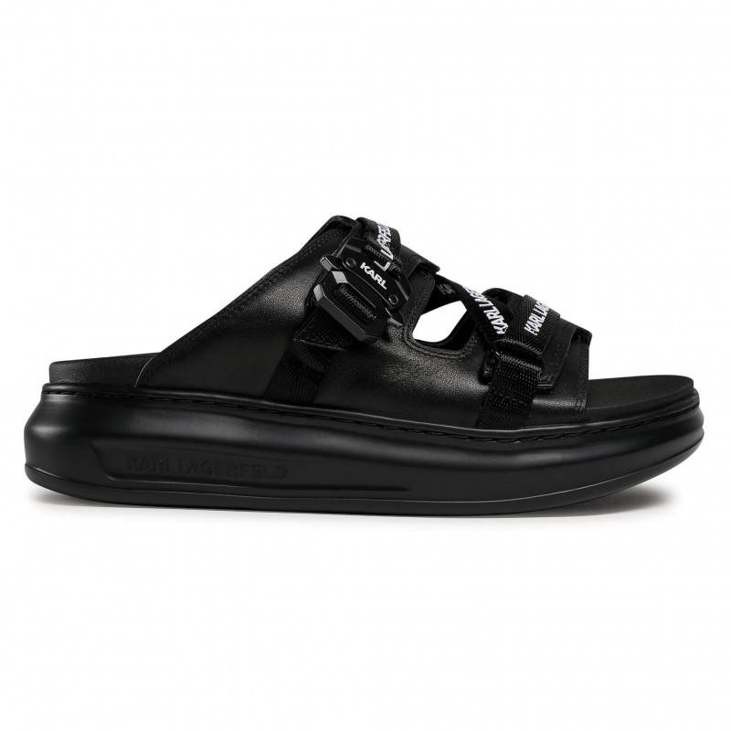 Klapki KARL LAGERFELD KL62513 Black Lthr/Mono