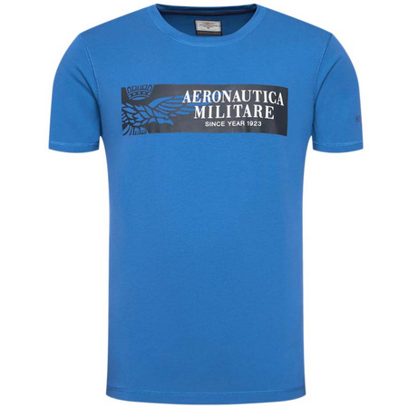 T-shirt Męski Aeronautica Militare 221TS1944 Niebieska