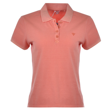 Polo GUESS Logo Pique W1YP38 RAQS0 Slim Fit