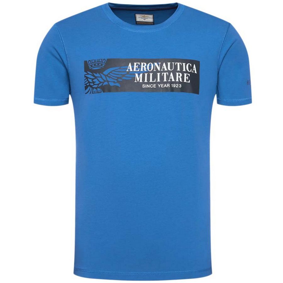 T-shirt Męski Aeronautica Militare 221TS1944 Niebieska