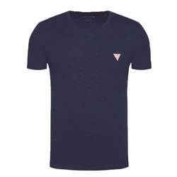 T-Shirt Meski GUESS M1RI37 I3Z11 Granatowy Slim