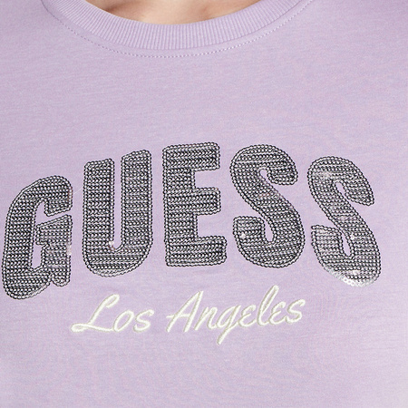 T-shirt Damski GUESS Logo W4GI31 I3Z14 Fioletowy