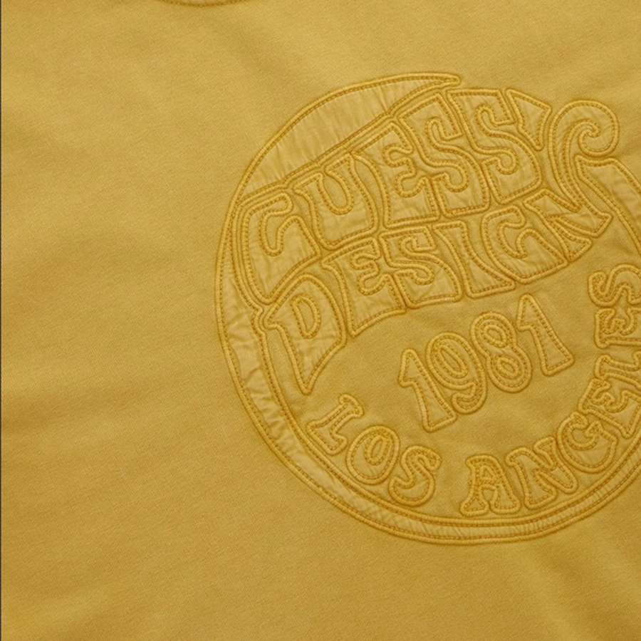 Bluza Męska GUESS LOGO Regular Fit Żółta