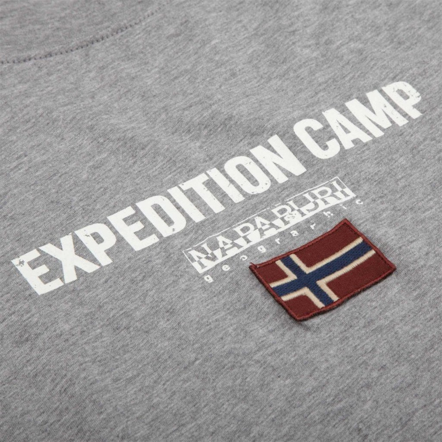 T-shirt NAPAPIJRI Sonthe N0YIIX 160 GREY MEL Szary