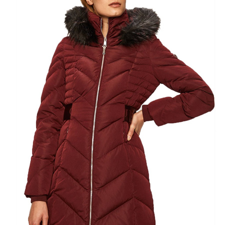 Płaszcz Damski GUESS W94L83 W94G0 Bordowy