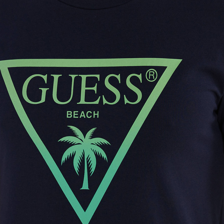 T-shirt Męski GUESS F4GI00 J1311 Granatowy