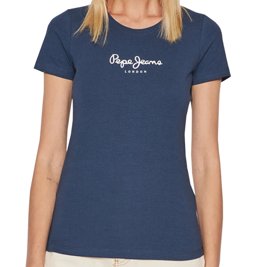 T-shirt PEPE JEANS New Virgina PL505202 Granatowy