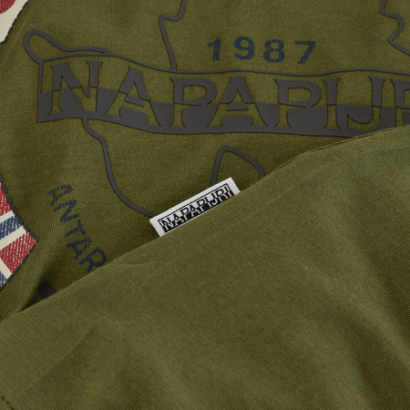 T-Shirt Męski NAPAPIJRI NP0A4F6P Khaki