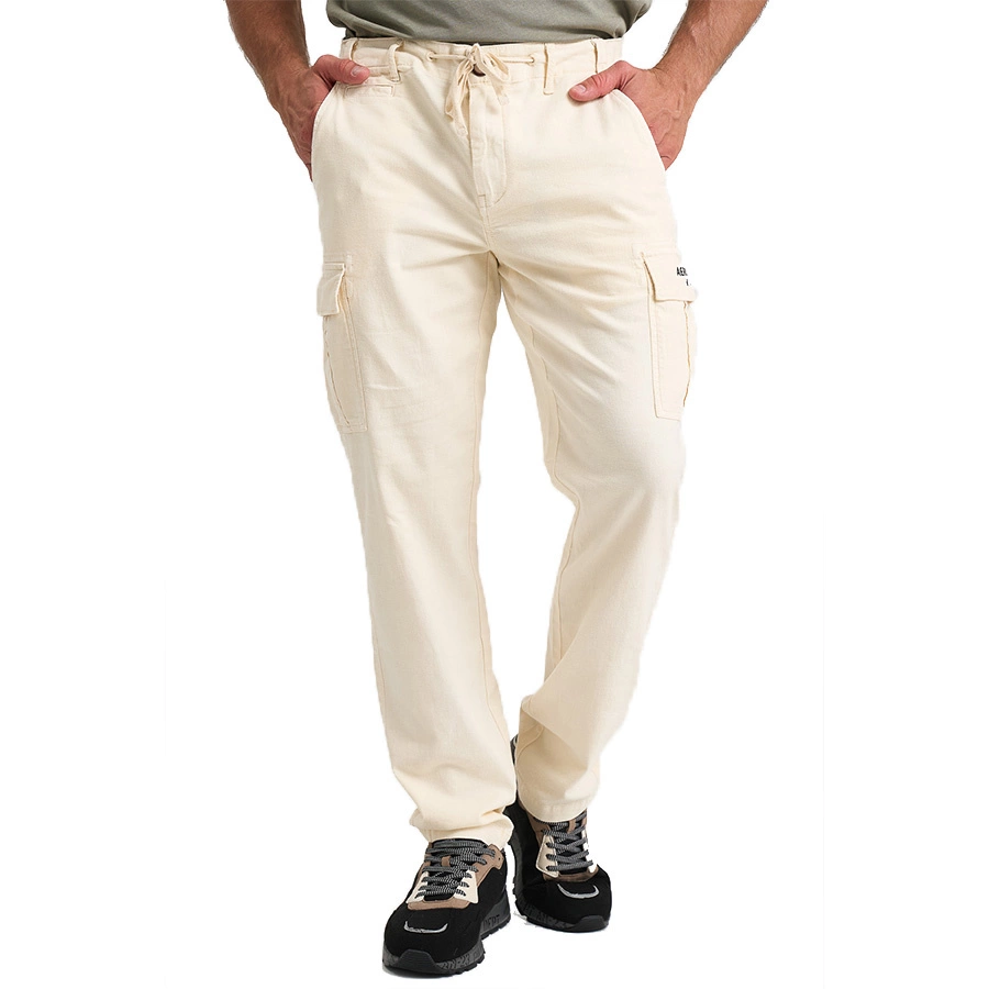 Spodnie Aeronautica Militare  241PA183CT3251 Ecru