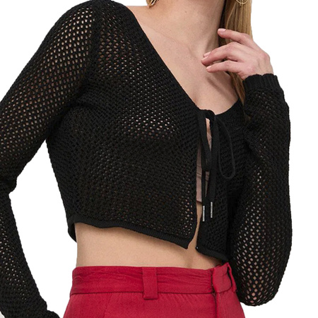 Kardigan GUESS Crochet W3GR25 Z36Q1 Czarny