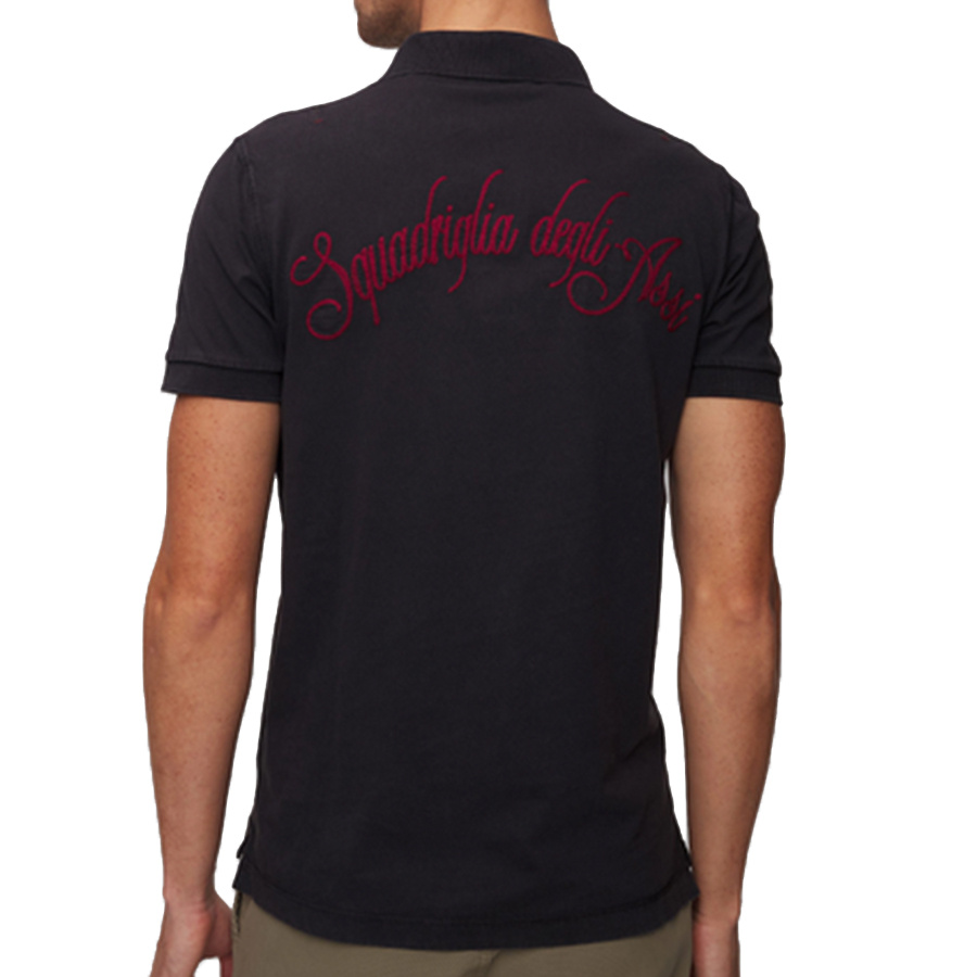 Koszulka Polo Aeronautica Militare 242PO1771J615 Czarna