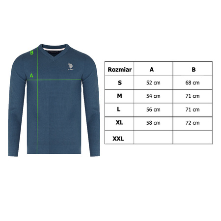 Sweter Męski U.S. POLO ASSN. 11C020 98826 Szpic